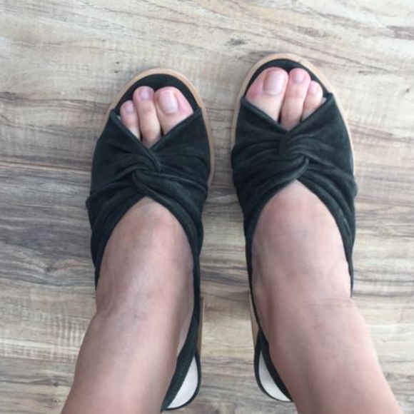 Cos Forest Green Slingback Sandal Heel - Picture 8 of 8